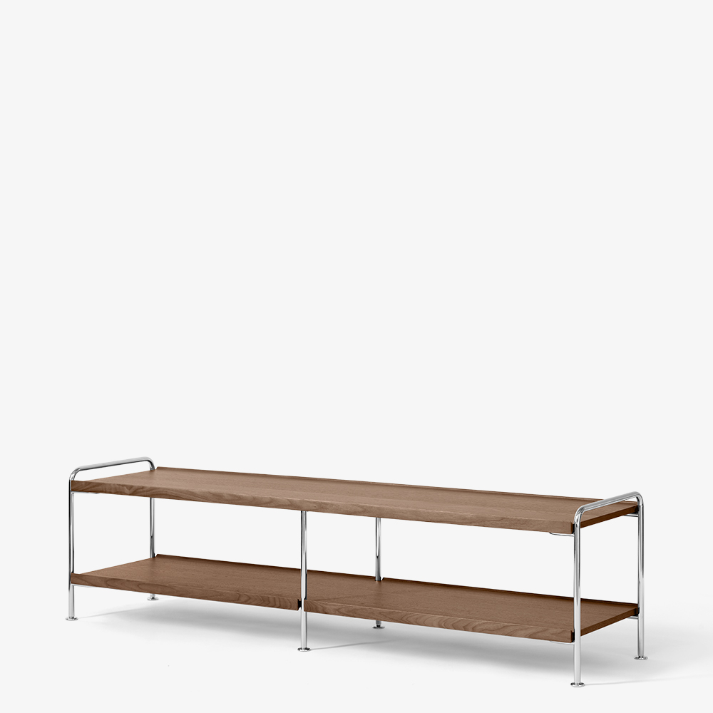 ATD_Packshots_159746A603A372_Alima NDS4_Lacquered Walnut w Chrome_Angled Front